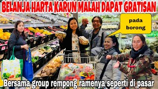 BELANJA HARTA KARUN DI TOKO ASIA MALAH DAPAT GRATISAN BERSAMA GROUP REMPONG RAMENYA KAYAK DI PASAR [upl. by Augie]