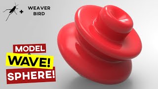 Grasshopper Weaverbird  3D Sphere Wave [upl. by Airdnoed]