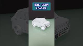 Recep İvedik Arabası Yapımı Kolay 😎😎💯💯keşfet funny automobile toys kendinyap amazing paper [upl. by Hterrag]