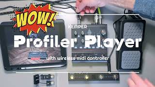 Kemper Profiler Player with wireless midifootcontroller easy setup [upl. by Tatiana]