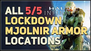 All 5 Lockdown Mjolnir Armory Halo Infinite [upl. by Alana626]