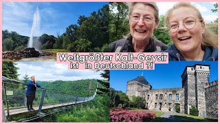 Urlaubs Vlog  Weltgrößter KaltGeysir krasse Hängebrücke und verrückter Wasserhahn  PrimaDina [upl. by Adnorehs]