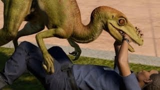 Jurassic World Evolution  Troodon amp Velociraptor Breakout amp Fight 1080p 60FPS [upl. by Durrace]