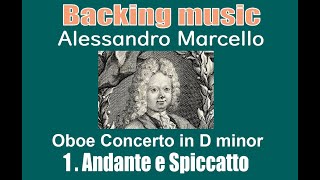 【Backing music】Alessandro Marcello Oboe Concerto in D minor 1Andante [upl. by Lopez]