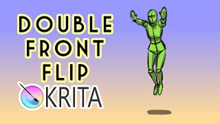 Krita Double Front Flip 115hrs  No InBetween [upl. by Cardon]