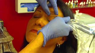 Permanent Makeup Hairstroke Eyebrows 5MOV [upl. by Lunetta]