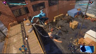 Rooftop fireworks Crime stopped Epic Fight Marvel Spiderman 2 PS5 Main story ViralVideo 52 [upl. by Risley571]