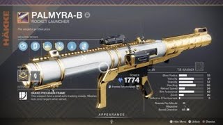 Destiny 2 Crafting Personal God Roll Palmyra B [upl. by Ecidnac78]