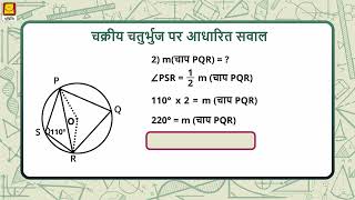 Question on Cyclic Quadrilateral Hindi  चक्रीय चतुर्भुज पर आधारित सवाल [upl. by Tnahsarp]