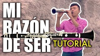 MI RAZON DE SER Tutorial de Clarinete  Cómo sacar la canción de Banda MS en Clarinete [upl. by Lopes270]