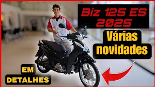 BIZ 125 ES PRETA 2025 EM DETALHES [upl. by Anala]