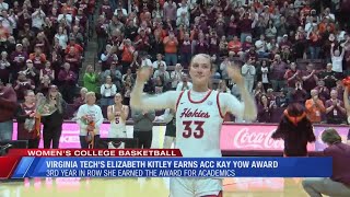 Virginia Tech’s Kitley Picks Up ACC Basketball ScholarAthlete of the Year Honors [upl. by Oiceladni]