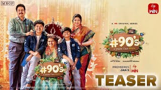 90’s  A Middle Class Biopic Movie Official Teaser  Sivaji  Vasuki Anand  Filmytrend [upl. by Uoliram660]