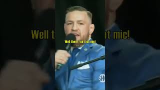 Conor McGregor Gets His Mic Cut Off at Press Conference quotFck Showtimequot [upl. by Iilek]