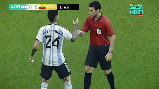 Argentina vs Ecuador  CONMEBOL Copa América 2024  PES 21 Video Simulation Gameplay [upl. by Cl416]