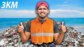 මම 3km ක් Beach එකේ කුණු අස් කලා  I Cleaned 3km Beach Area [upl. by Nolyag]