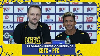 KBFC vs PFC  ISL 10  PreMatch Press Conference  Kerala Blasters [upl. by Trey]