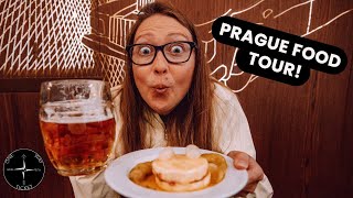 CZECH FOOD YOU MUST EAT FOOD TOUR PRAGUE [upl. by Ramalahs]