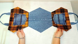 Only Few People Know This Unbelievably Newest Sewing Trick to Make Bag 💜Great Sewing Tutorialdiybag [upl. by Niamert]