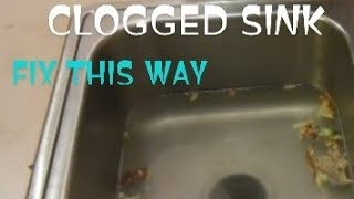 I TRIED UNCLOGGING KITCHEN SINK USING FRAICHE amp HOTTEST WATERresult amazing [upl. by Inalaeham]