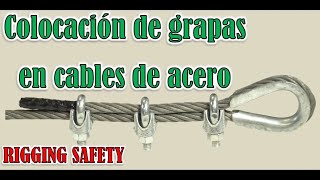 COLOCACIÓN DE GRAPAS EN CABLES DE ACERO [upl. by Ellenor]