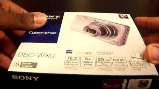 Sony CyberShot DSCWX9 Camera Unboxing [upl. by Yoo]