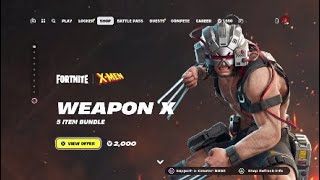 TWTFITA FORTNITE  XMEN WEAPON X [upl. by Rosene]