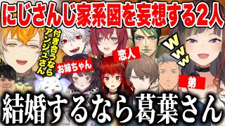 にじさんじ家系図を考え大盛り上がりならんねーちゃんと宇佐美リト【早瀬走宇佐美リトにじさんじ切り抜き】 [upl. by Anetsirhc]