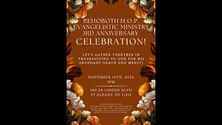 Rehoboth HOP Evangelistic Ministry  3rd Anniversary Celebration [upl. by Peder707]