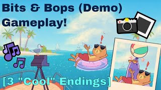 【Bits amp Bops Demo版 第1集】這次試玩一款節奏遊戲 Bits amp Bops 的Demo版 3 quotCoolquot Endings amp Gameplay  Steam [upl. by Hayimas]