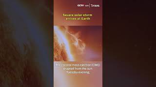 Severe solar storm arrives at Earth [upl. by Nairrod430]