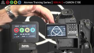 Así se configura la Canon C100 con el Atomos Ninja 2 [upl. by Naic935]