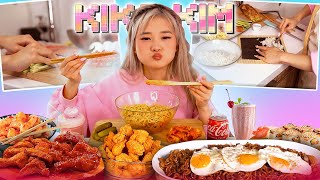 ENG SUB ASMR COOKING amp EATING MUKBANG  ASIAN FOOD KIMBAP RAMEN [upl. by Siloa]