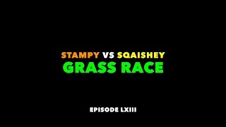 Stampy vs Sqaishey  Sky Den Grass Race Parody Commercial [upl. by Peyter]