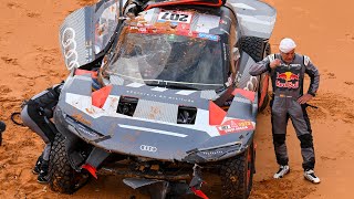 Zware crash Carlos Sainz in Dakar Rally [upl. by Netsuj]