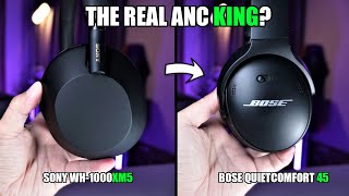 Sony WH1000XM5 vs Bose QC45 🔥 ANC is BETTER 😲 [upl. by Eardnaed]