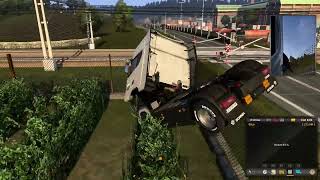 TRUCKERSM KOMİK TREN GEÇİDİ KAZASI CALAIS  DUISBURG  EURO TRUCK SIMULATOR 2 shorts truckersmp [upl. by Abil]