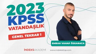 KPSS  Vatandaşlık Genel Tekrar 1  Emrah Vahap Özkaraca [upl. by Ominorej]