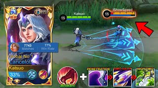 WTF DAMAGE LANCELOT BEST BUILD AND EMBLEM FOR 1 SHOT 2024 INSANE DAMAGE 😱 [upl. by Namielus]