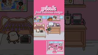 toca boca free pink bedroom design idea💖🩷 shorts [upl. by Aeslehc]