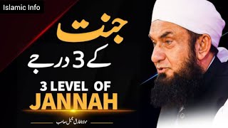 Jannat K 3 Darjy  3 Levels of Jannah  Bayan by Molana Tariq Jameel  islam youtube [upl. by Namialus25]