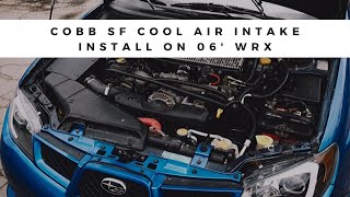 Cobb SF Cool Air Intake Install  2006 Subaru WRXSTI [upl. by Llatsyrk]