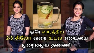 இந்த தண்ணீரை குடித்தால் உடல் எடை குறையும்  Weight loss Detox drink tamil  Say Swag [upl. by Menendez]