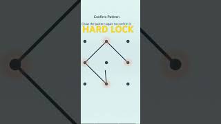 Hard Pattern🔒🔒Trendig LockShortsPattern Lock [upl. by Georges]