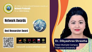 Dr Dibyashree Shrestha  Tribhuvan University  Nepal  Best Researcher Award sciencefather [upl. by Avirt]