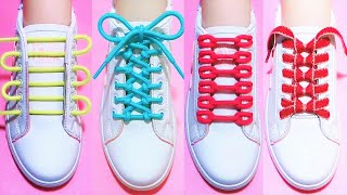 35 Ways to tie your shoelaces How to tie shoelaces shoes lace styles shoelace shorts viral [upl. by Noerb]