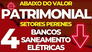 🚀4 AÇÕES BARATAS e ABAIXO DO VALOR PATRIMONIAL [upl. by Llehsyar]