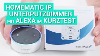 Homematic IP Unterputzdimmer  Unterputzaktor mit Amazon Alexa kurz vorgestellt [upl. by Nnylrac]