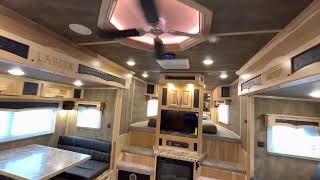 NEW 17’ Living Quarters Double SlideOut Lakota Bighorn Horse Trailer [upl. by Ahsyla748]