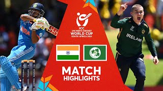 India v Ireland  Match Highlights  U19 CWC 2024 [upl. by Ben]